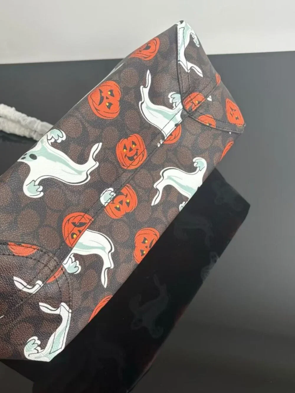 Coach Halloween Limited Edition Ghost Pumpkin Signature Tote Bag